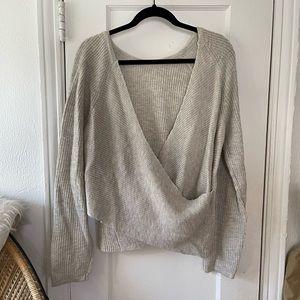 Aerie Cross Front Ballet Sweater
